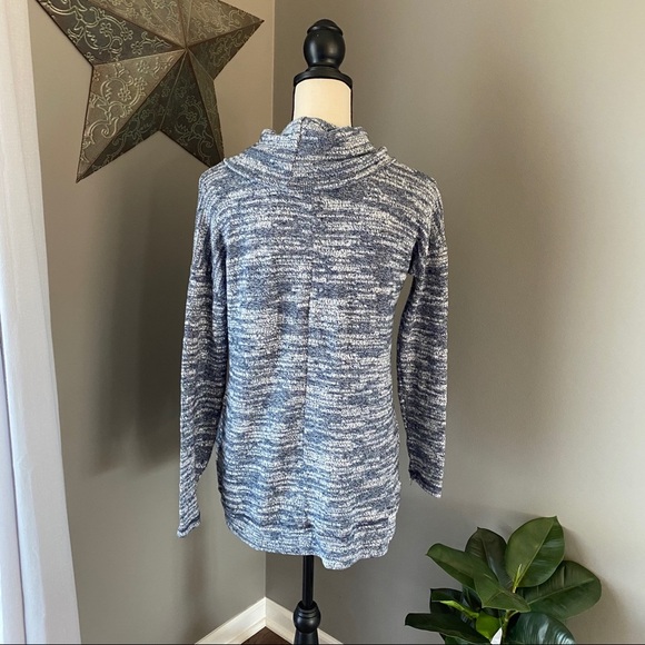 aerie Cowl Pullover Sweater Blue Sz Small - Picture 12 of 12